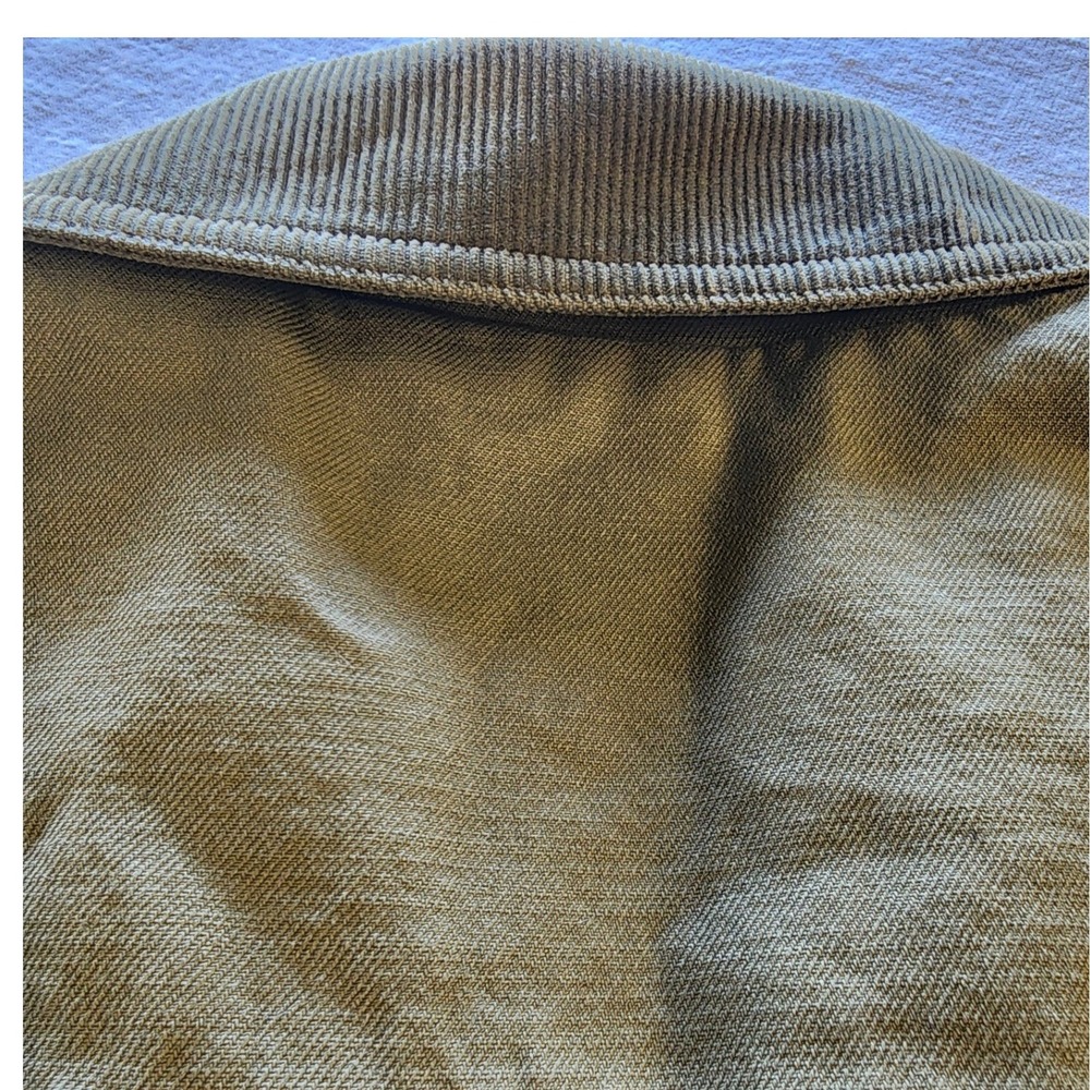 🌲 J.Crew Flannel Lined Chore Field Coat Olive Green Corduroy gorpcore - Picture 8 of 8